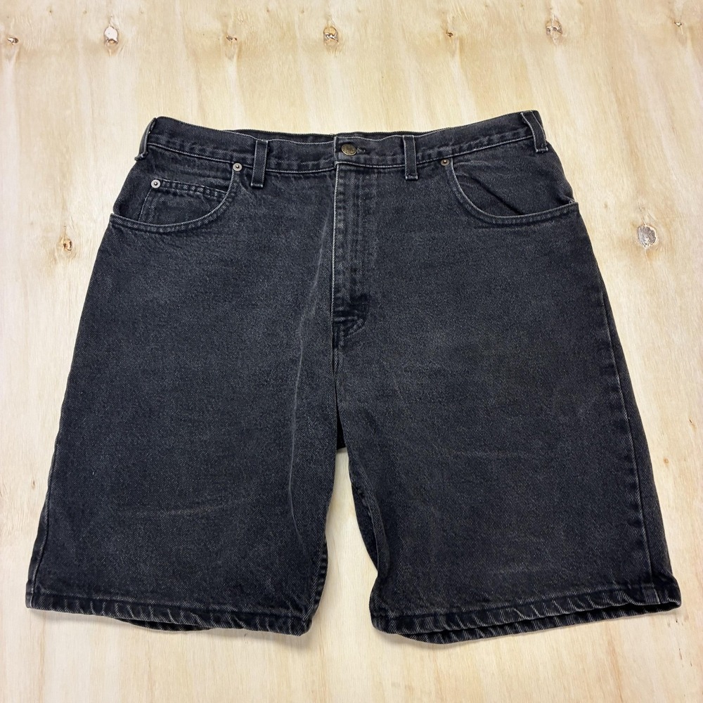 Denim Shorts Mens 36 Black Dark Wash Bermuda 5 Pocket Casual Workwear Jorts